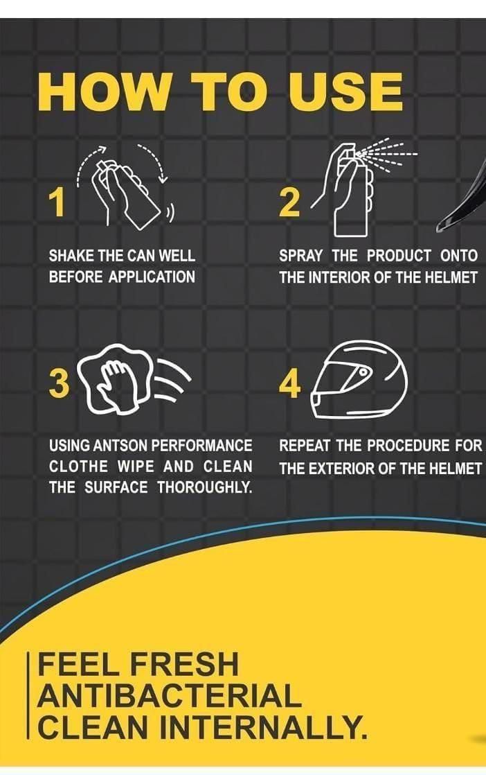 Helmet Disinfectant 200 ml Pack of 1