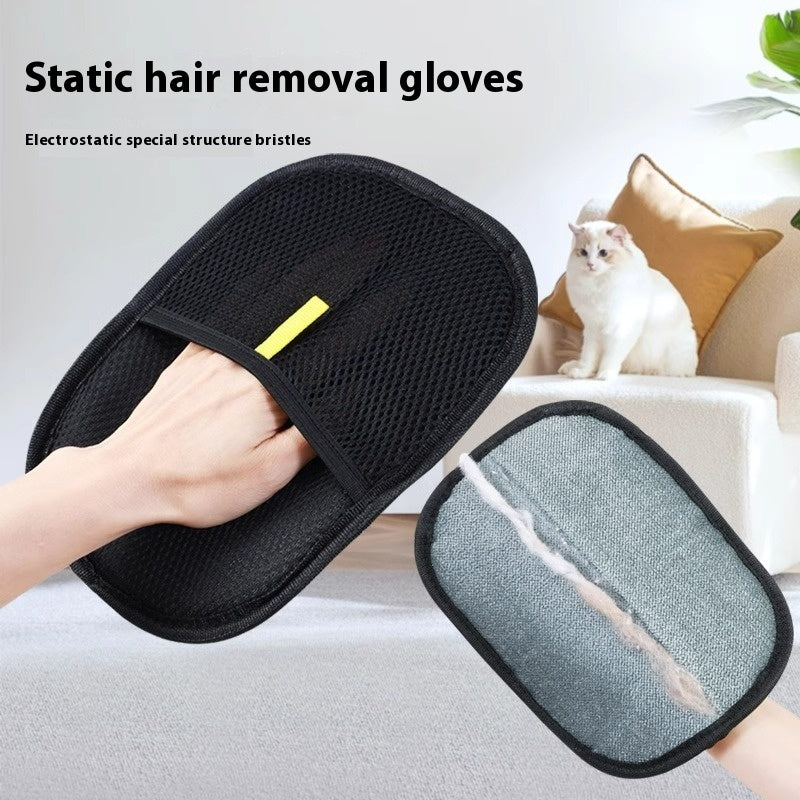 Pet Hair Remover Mitt - Gloves For Dog Cat Long Short Curly Hair